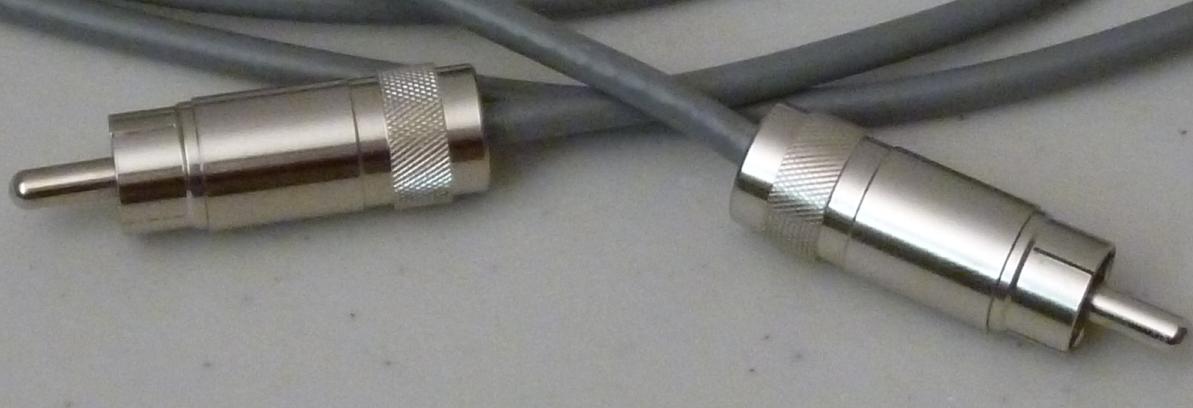 home-made cables with Belden 735A1 double shielded cable and Radio Shack connectors